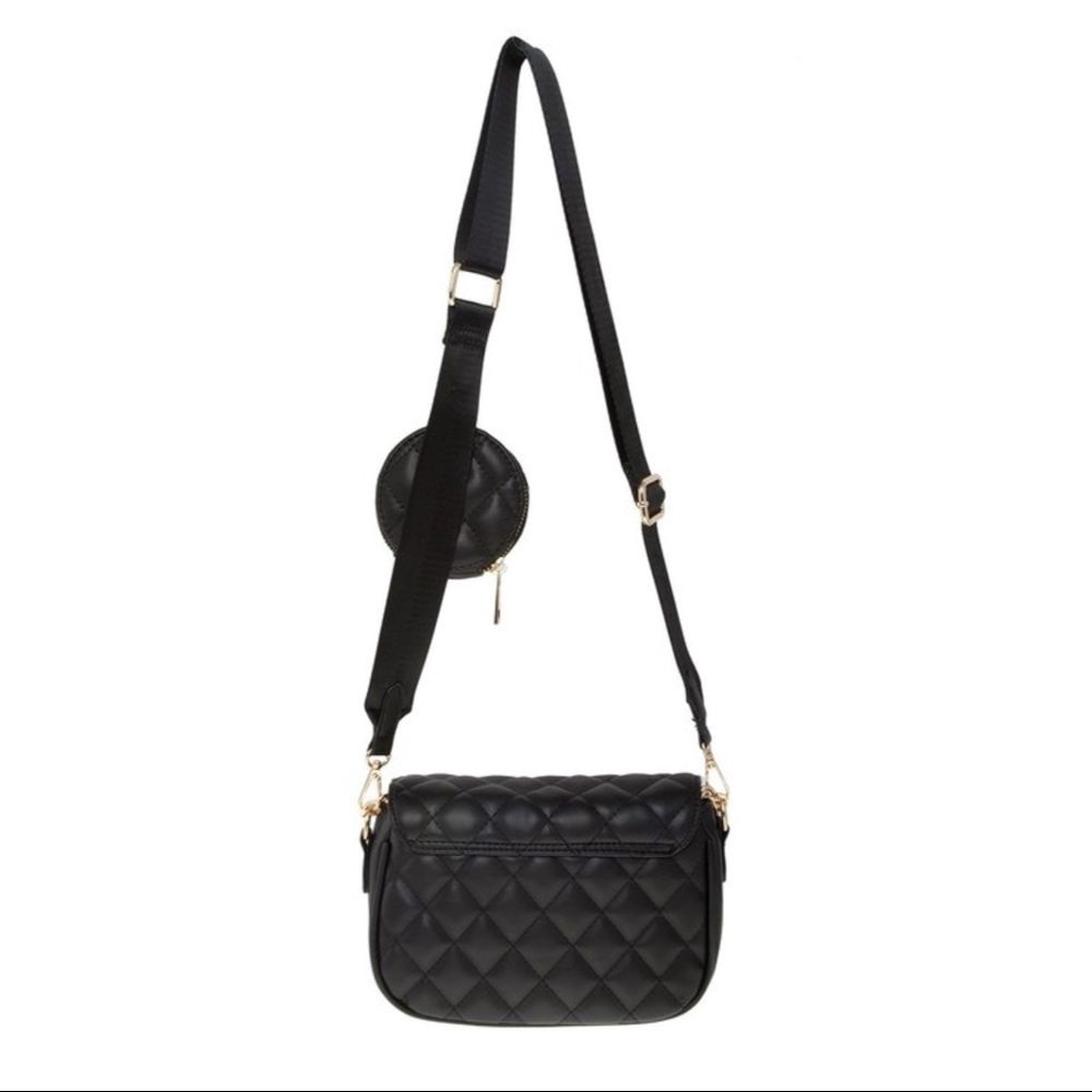 Black Quilted crossbody bag - Picture 5 of 6